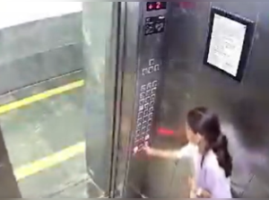 Noida dog attack: Girl attacked by pet dog in housing society lift. Watch video:Image
