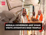 Kerala Governor Arif Mohammad Khan visits Ram temple in Ayodhya, bows before deity