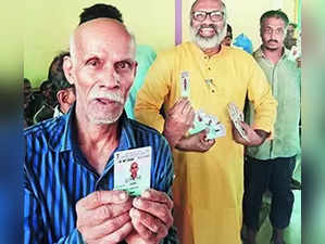 First came voter cards, and then parties, to Maha homeless shelter