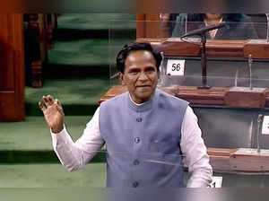 **EDS: TV GRAB** New Delhi: BJP MP Raosaheb Danve speaks in the Lok Sabha during...