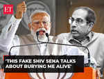 LS Polls 2024 | 'This fake Shiv Sena talks about burying me alive': PM Modi in Maha rally