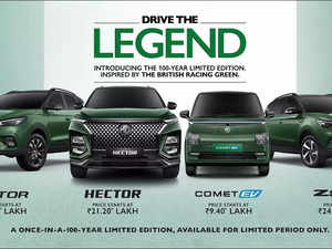 MG Motor announces  100-year special editions of Comet, ZS EVs, & other models:Image