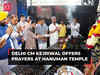 CM Arvind Kejriwal, Bhagwant Mann offer prayers at Delhi's Hanuman temple