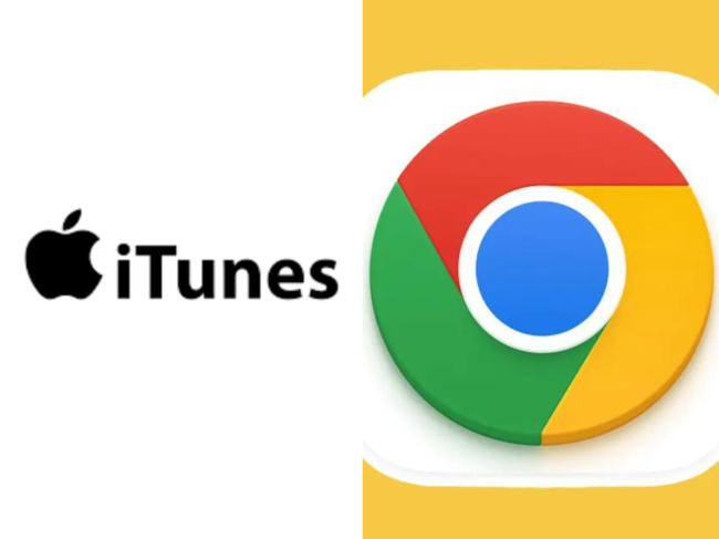 Apple iTunes and Google Chrome