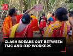 West Bengal: Clash breaks out between TMC and BJP workers in Sandeshkhali