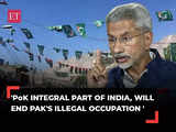 PoK integral part of India, will end Pakistan's illegal occupation there: EAM Jaishankar