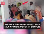 Andhra Elections 2024: YSRCP MLA A Sivakumar attacks voter in Guntur's Tenali