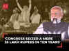 'In ten years, a staggering ₹2200 crore seized': PM Modi draws parallel to Cong in Hajipur