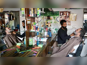 Rahul Gandhi Gets Beard Trimmed at Local Barbershop in Raebareli