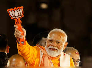 India's PM Modi holds a roadshow, in Varanasi
