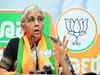 Nirmala Sitharaman's 'khata khat' scheme remark: Congress accuses FM of overseeing record unemployment