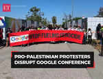 Protesters disrupt Google conference, protest ties to Israel
