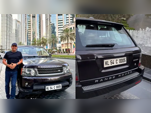 Indian Businessman makes statement with Kerala-plated Range Rover at Burj Khalifa