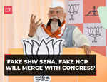 'Fake Shiv Sena, fake NCP will merge with Congress': PM Modi in Maharashtra rally