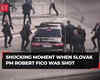 Shocking moment when Slovak PM Robert Fico was shot in an assassination attempt; attacker detained