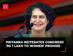 Priyanka Gandhi highlights Congress promise of Rs 8500/month for eldest lady of every Indian homes