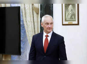 Russian Defence Minister Andrei Belousov attends a meeting in Moscow