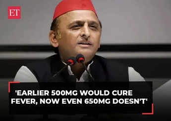 Akhilesh Yadav's 'Paracetamol' attack on BJP: 'Earlier 500mg would cure a fever, now...'