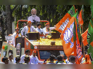 Mumbai: Mumbai North BJP candidate Piyush Goyal during a campaign roadshow for L...
