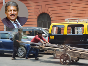 Anand Mahindra has a 'thoughtful solution' to modernise manual hand carts: Here's what it is:Image