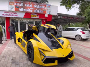 Gujarat car enthusiast transforms Honda Civic into Rs 9-crore Lamborghini Terzo for just Rs 12 lakh::Image