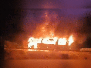 Bus fire claims 8 lives, dozens injured in Haryana:Image