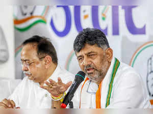 Lucknow, May 16 (ANI): Karnataka Deputy Chief Minister DK Shivakumar addresses t...