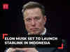 Elon Musk to launch Starlink satellite internet service in Indonesia's Bali