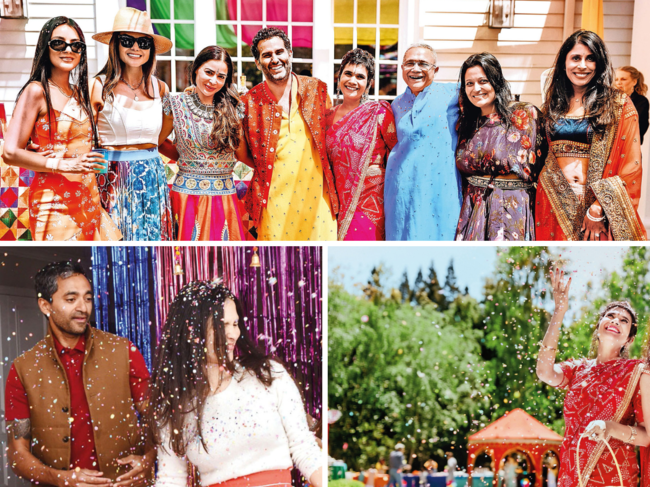 ​Holi celebrations at Trishla Jain and Satyan Gajwani's home in San Francisco Bay Area​.