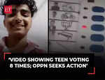 Lok Sabha election 2024: EC takes cognizance of video showing teen voting 8 times; Opposition seeks action