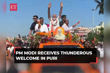PM Modi in Odisha, receives thunderous welcome in Puri during mega roadshow