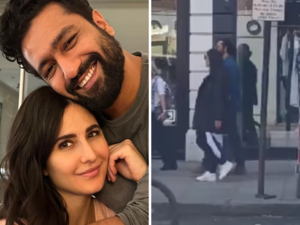 Katrina Kaif-Vicky Kaushal's viral video from London fuels pregnancy rumours, netizens say 'she seems more pregnant than Deepika': Watch