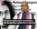 Rajnath Singh gets emotional remembering Emergency regime, says 'my mother died still I did not get parole…'