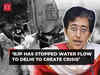 BJP has stopped water flow to Delhi to create crisis ahead of Lok Sabha polling, alleges Atishi