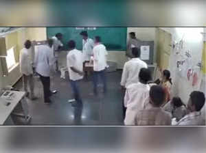 Andhra MLA caught on camera smashing EVM