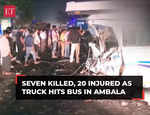 At least seven killed, over 20 injured in bus accident on Ambala-Delhi-Jammu National Highway 