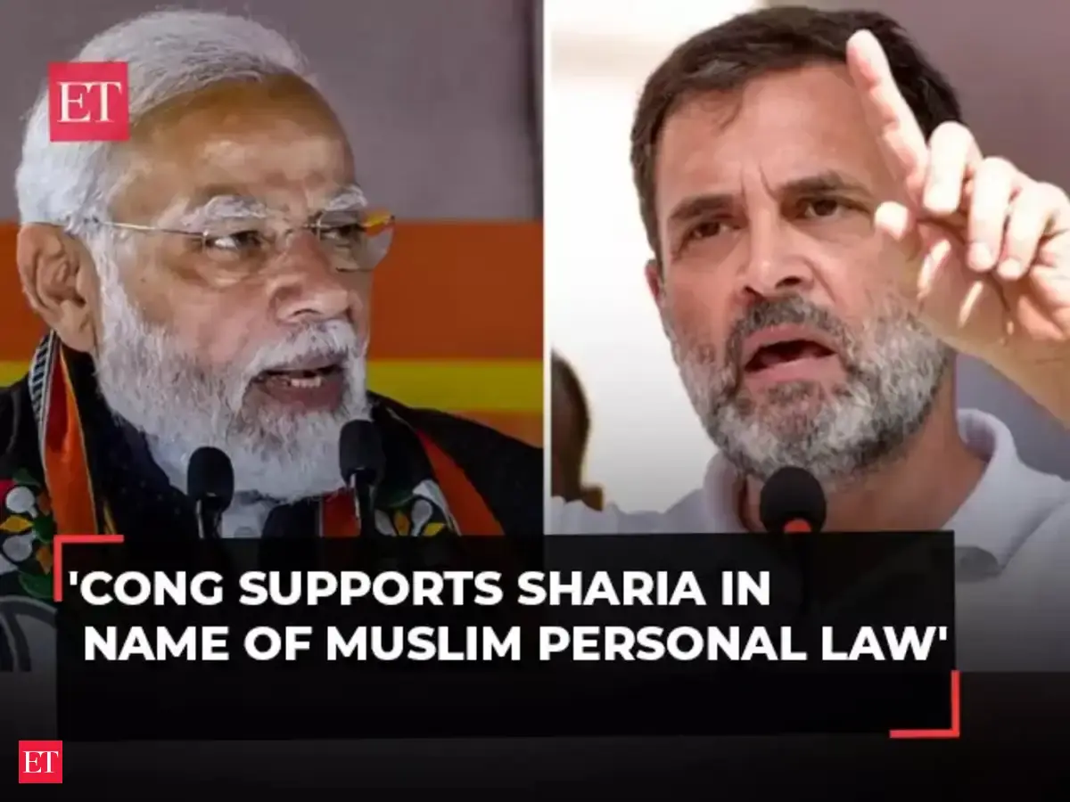 'Congress supports Sharia in name of Muslim Personal Law...': PM Modi ...