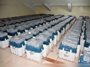 Ranchi, May 12 (ANI): A view of the Strong Room where EVMs are kept on the eve o...