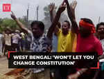 WB: 'Won't let you change constitution', people protest against BJP candidate from Ghatal, Hiran Chatterjee
