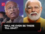 'Will he even be there till 2047?' Cong Prez Kharge takes a swipe at PM Modi's 2047 claim