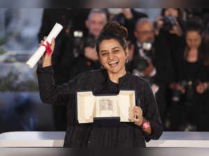 Payal Kapadia, winner of the grand prize for 'All We Imagine as Light,' poses fo...