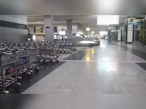 **EDS: SCREENSHOT VIA PTI VIDEOS** Kolkata: Inside view of the Kolkata Airport. ...