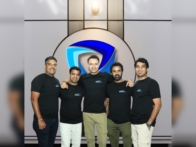 LtoR - Co-founders of CoverSure - Mayank Mishra, Rohan Gaikwad, Saurabh Vijayvergia, Prakash Dubey, Harshit Jain