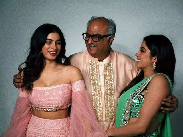 Boney Kapoor and family