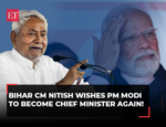 Bihar CM Nitish Kumar wishes PM Modi to become 'mukhya mantri' again; faux pas goes viral