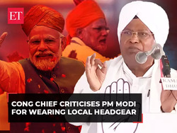 Wearing a pug, Cong Chief Kharge criticises PM Modi for wearing local headgear to woo voters