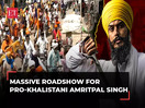 LS Elections 2024: Massive roadshow held in Punjab to support pro-Khalistani leader Amritpal Singh
