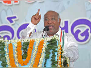Balasore, May 29 (ANI): Congress President Mallikarjun Kharge addresses a public...