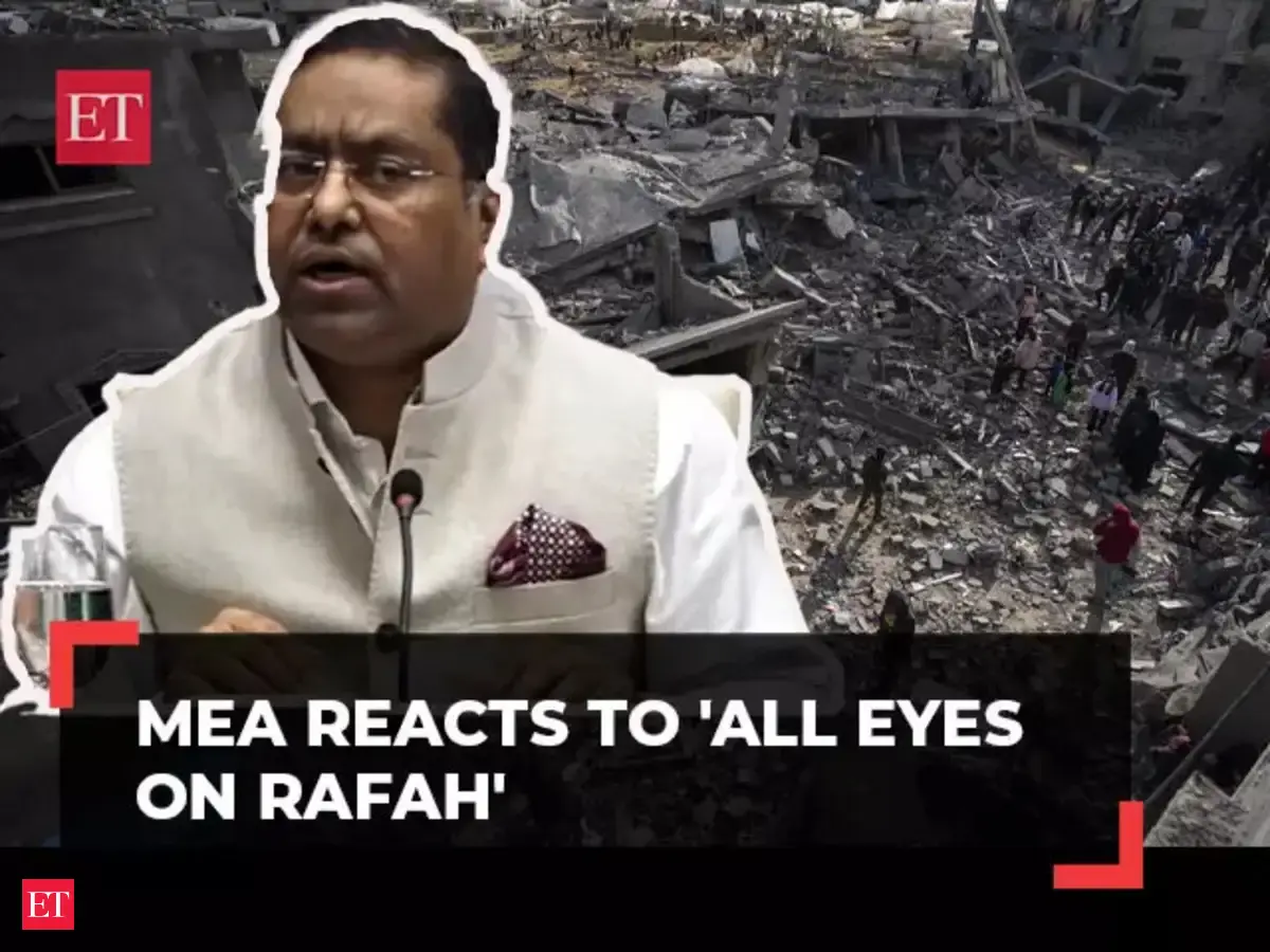 Rafah deaths ‘heartbreaking’, support two-state formula: MEA - The ...