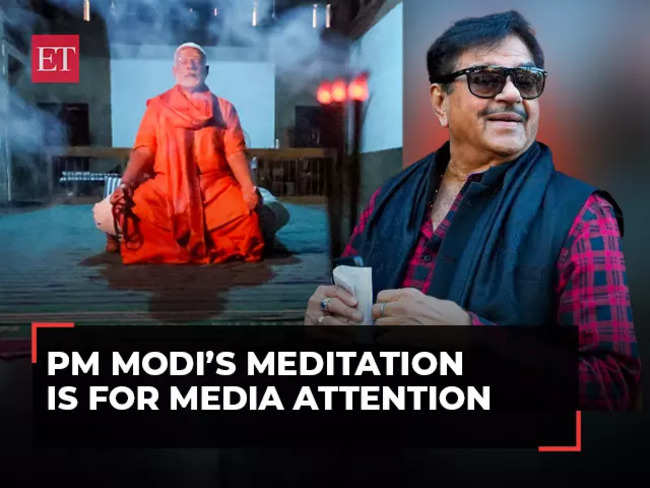 PM Modi’s meditation is for media attention, says Shatrughan Sinha